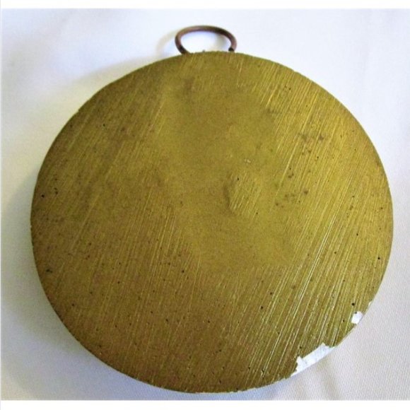 Currier & Ives Small Round Decorative Plaque, circa early 1900s - Picture 6 of 6